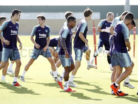 Buổi tập đầu tiên của Barca trước thềm Siêu kinh điển