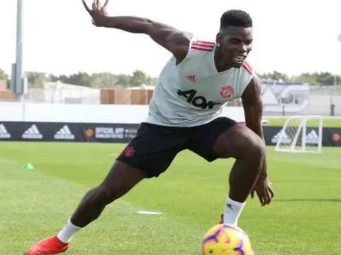 Vừa hội quân, Pogba đã tập luyện cực 'sung' cùng Man Utd