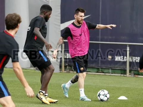 Messi tập luyện cật lực trước chuyến hành quân đến Bồ Đào Nha