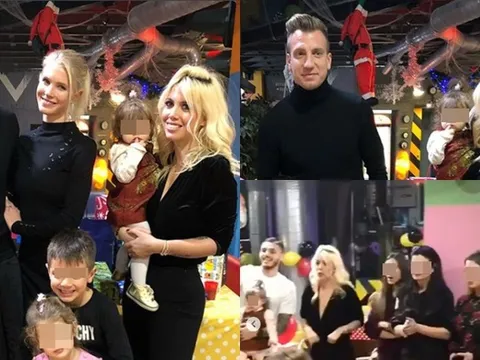 Icardi xóa 'ân oán tình thù' với bạn cũ trong tiệc sinh nhật con trai