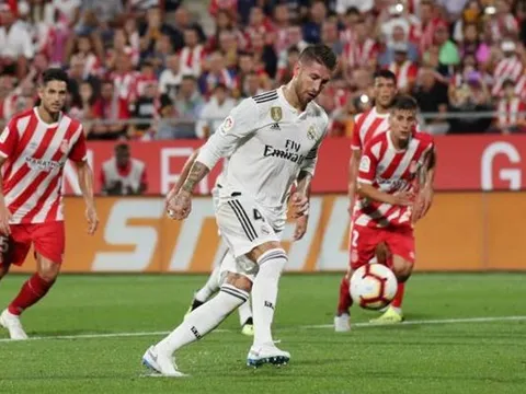 Ramos lập kỷ lục khủng sau khi ghi bàn vào lưới Girona