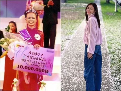 Người đẹp Long An được thưởng 10 triệu đồng khi giành ngôi Á hậu nay hạnh phúc viên mãn, chồng là NSƯT quen mặt