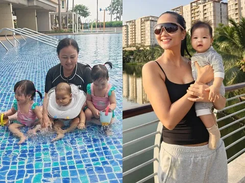 Mẹ chồng H'Hen Niê một mình chăm 3 "tiểu công chúa", nụ cười của em bé Ê Đê hút hơn nghìn like