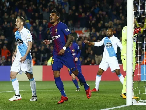 Suarez và Paulinho cùng nhau lập cú đúp, Barca thắng dễ trên sân nhà