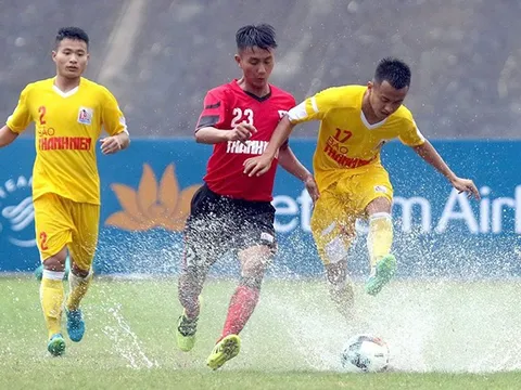 Văn Kiên tỏa sáng, U21 SLNA thắng Long An trong trận cầu 6 bàn thắng