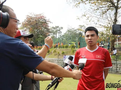 Tiền vệ Đức Huy: “U23 Việt Nam sẽ giành huy chương tặng người hâm mộ”
