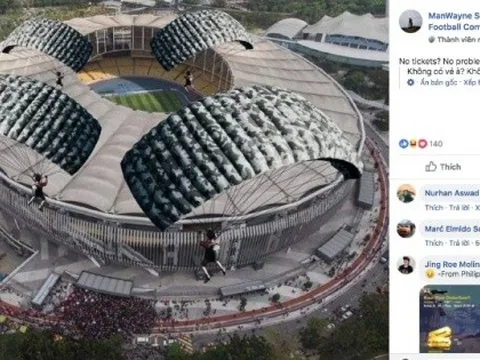 Hài hước! NHM Malaysia bày cách vào SVĐ mà "không cần mua vé"