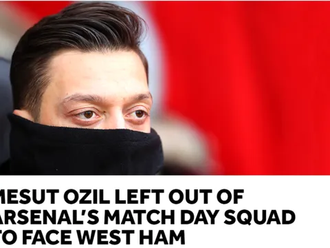 Nóng! Ozil tiếp tục ngồi ngoài trận derby London của Arsenal