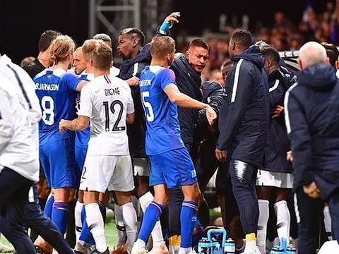 Mbappe bị phạm lỗi, Pogba hùng hổ lao vào sân đòi 'ăn thua đủ' với Iceland