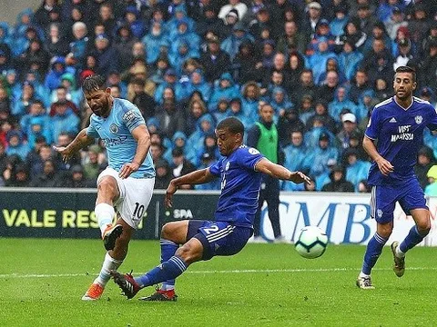 5 điểm nhấn Cardiff 0-5 Man City: Kỉ lục gia Aguero, Chân giá trị của Mahrez