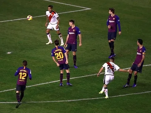 Barcelona và Vallecano tạo nên cuộc rượt đuổi tỷ số nghẹt thở