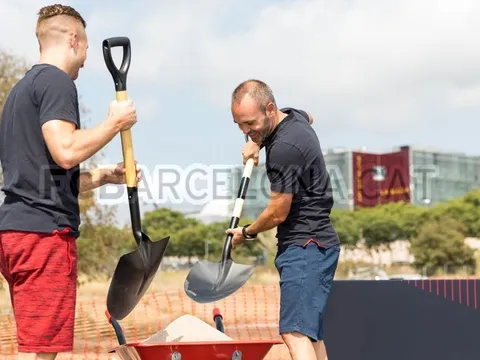 Lễ khởi công xây dựng SVĐ mang tên thánh Johan của Barca