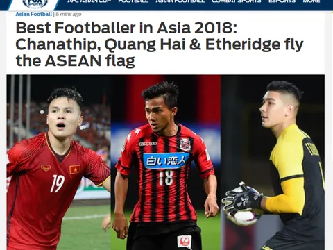 Báo châu Á: "Quang Hải, Chanathip và Etheridge là cơn cuồng phong ĐNA"