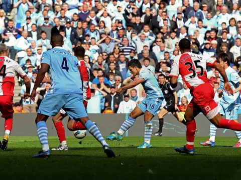 Aguero lên top danh sách các 'sát thủ' của Man City