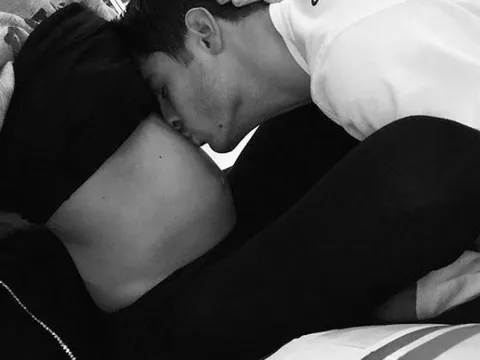 Morata nhận ngàn like khi đăng ảnh hôn vợ bầu