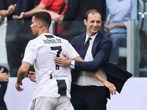 Allegri: "Bàn thắng thứ 2 của Ronaldo là tác phẩm của một cầu thủ dị thường"