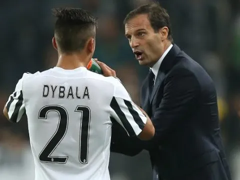 Allegri: "Dybala hiểu vì sao cậu ấy phải ngồi dự bị"