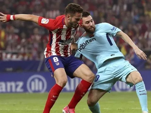 Atletico 1-1 Barca: Messi 'tắt điện' trước Los Rojiblancos