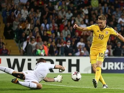 Bàn thắng ấn định tỉ số 2-0 của Ramsey vào lưới Moldova