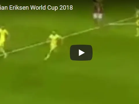 Bàn thắng của Christian Eriksen vào lưới Romania