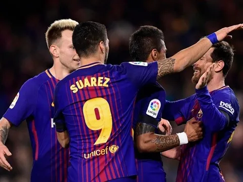 Barca hướng tới mốc 100 điểm trong năm 2017