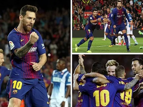 Barcelona 5-0 Espanyol: Đơn giản, Messi là số 1!