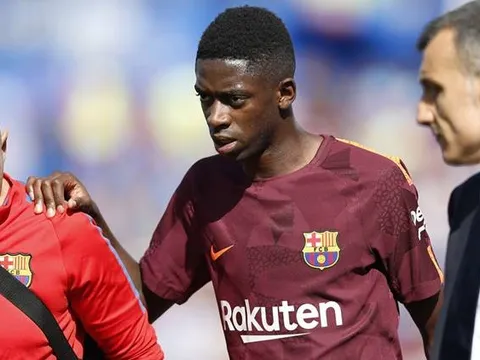 Barcelona có thể sẽ mất Dembele trong 4 tuần