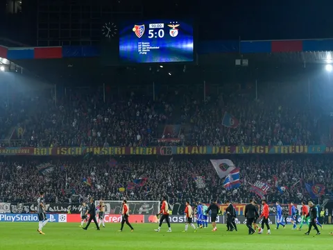 Basel 5-0 Benfica: Đi vào lịch sử