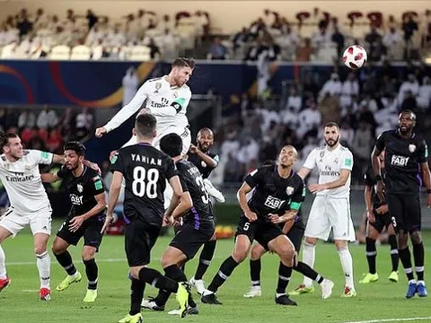 Bật nhảy như Ronaldo, Sergio Ramos giúp Real lên đỉnh thế giới lần thứ 4