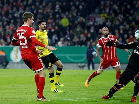 Bayern Munich đánh bật Dortmund khỏi cúp Quốc gia Đức