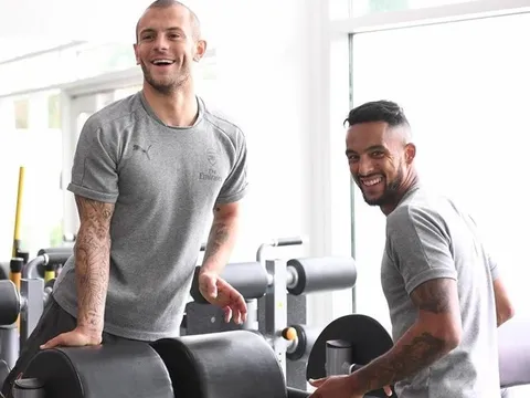 Bị tuyển Anh cho ra rìa, bộ đôi Arsenal miệt mài tập luyện