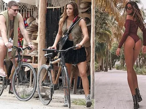 Bị kết án tù, Bendtner tranh thủ du hí cùng cô bồ xinh đẹp