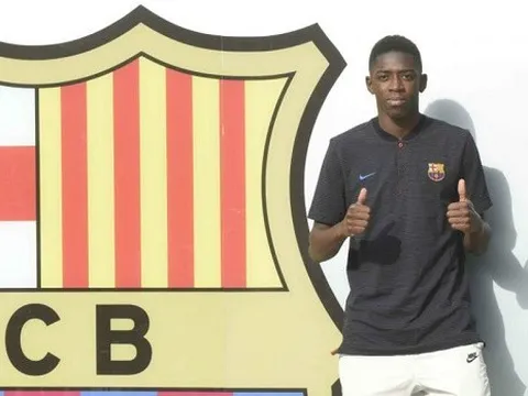 'Bom tấn' Ousmane Dembele nói gì trong ngày ra mắt Barca?
