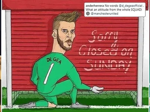 Các ngôi sao Man Utd đồng loạt "ngả mũ" trước De Gea