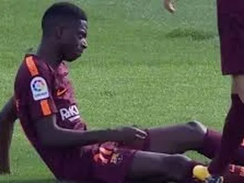 Cận cảnh chấn thương của Dembélé trong trận đấu với Getafe