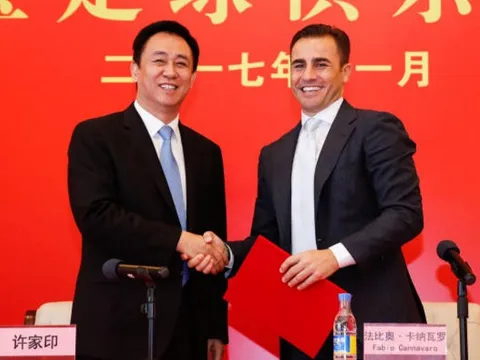 Cannavaro rạng ngời trong ngày trở lại nắm quyền tại Guangzhou