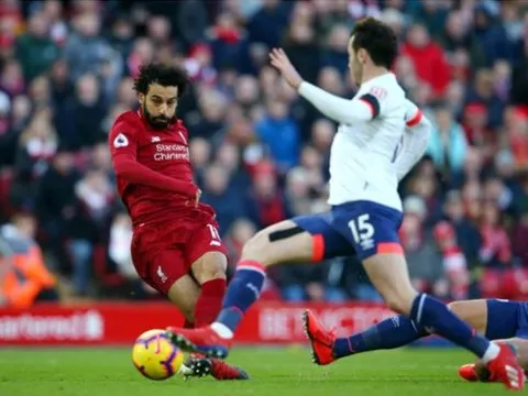Salah dẫn đầu Vua phá lưới, Liverpool số 1 Premier League sau trận Bournemouth