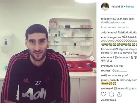 Ơn trời! Fellaini đã cắt mái tóc xù