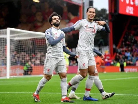 Điểm nhấn Bournemouth 0-4 Liverpool: Ai còn chỉ trích Salah?; Tham vọng của Howe ngày càng xa