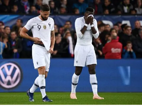 Đây, bộ mặt nhạt nhòa của Pogba khi lên tuyển