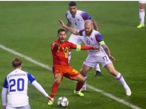 Hazard "khóc thét" giữa vòng vây cầu thủ Iceland