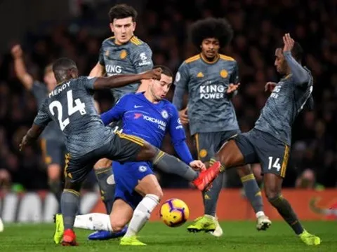 4 chọi 1, Leicester City đã tìm ra cách khắc chế Hazard
