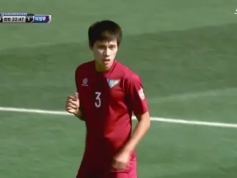 Sao trẻ HAGL chơi 90 phút, FC Uijeongbu thắng 2-1