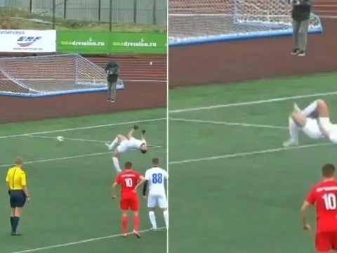 Cầu thủ U21 gây chú ý với pha đá penalty lộn cầu vồng