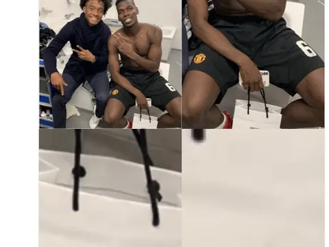 CĐV Man Utd tức điên khi Pogba vui vẻ nhận quà của Juventus