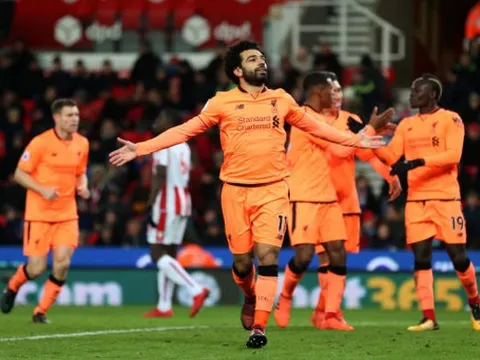 Chấm điểm Liverpool 3-0 Stoke: 25 phút và 10 điểm cho Salah