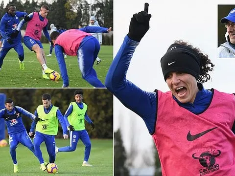 Chiến Tottenham, Luiz quậy tung sân tập Chelsea