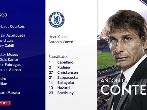 CHÍNH THỨC: Conte sử dụng người cũ để chiến với Arsenal