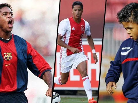 Choáng với khả năng chơi bóng của đại gia đình Kluivert