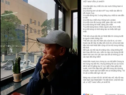 "Chưa cần đá, Việt Nam đã thắng"